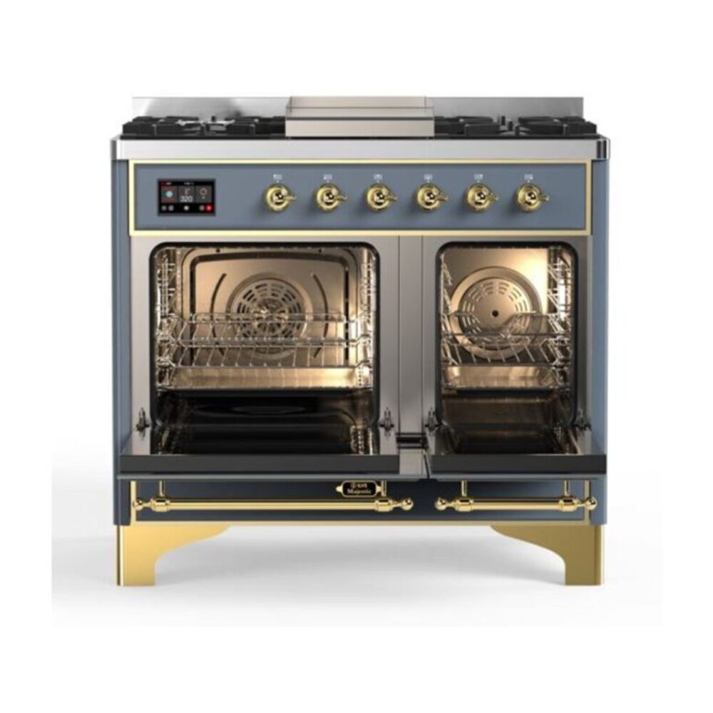 ILVE UMD10F Majestic II 40 inch Dual Fuel Range with 6 Burners, Griddle