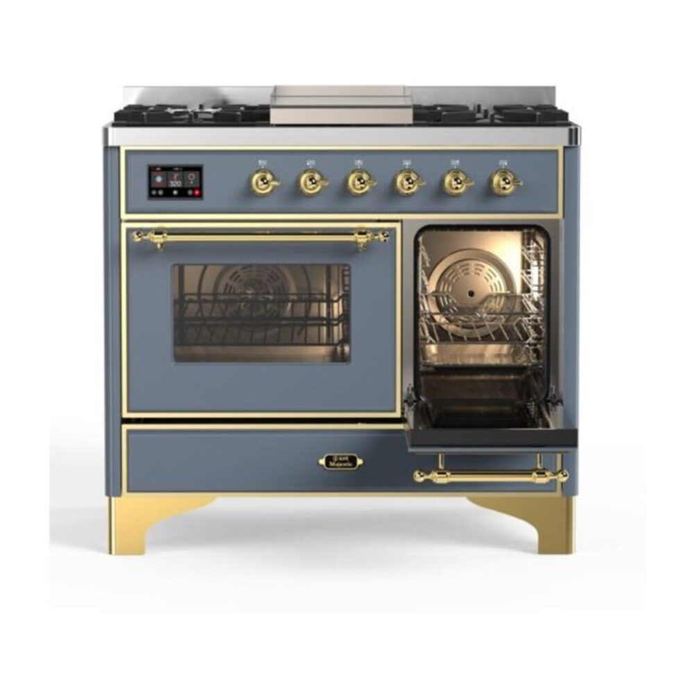 ILVE UMD10F Majestic II 40 inch Dual Fuel Range with 6 Burners, Griddle