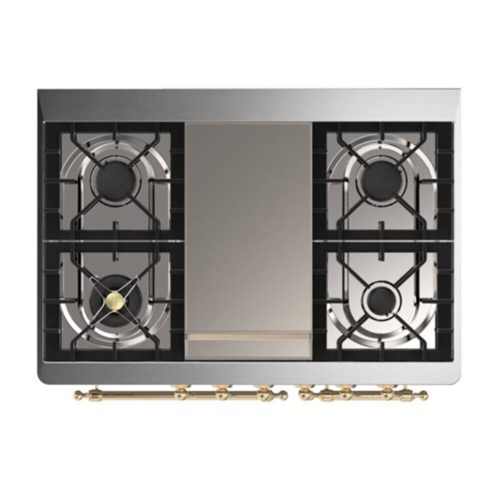 ILVE UMD10F Majestic II 40 inch Dual Fuel Range with 6 Burners, Griddle