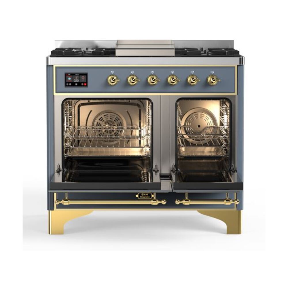 ILVE UMD10F Majestic II 40 inch Dual Fuel Range with 6 Burners, Griddle