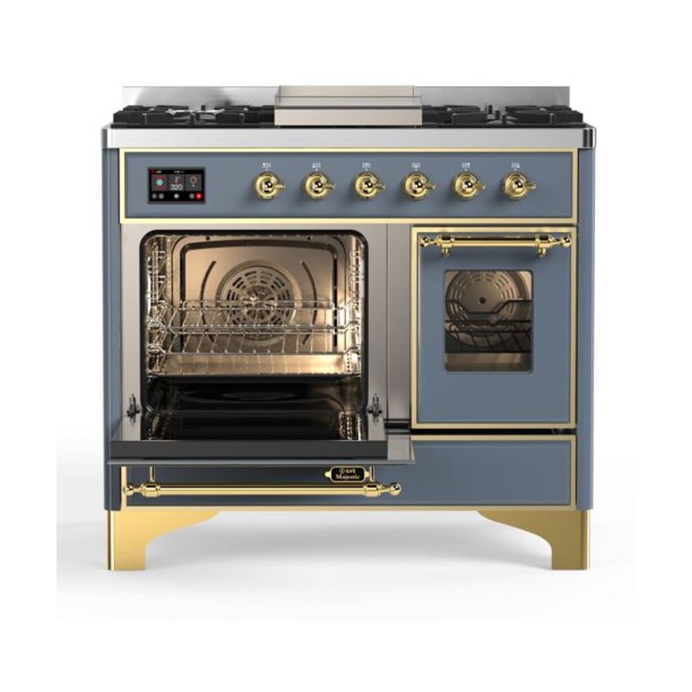 ILVE UMD10F Majestic II 40 inch Dual Fuel Range with 6 Burners, Griddle