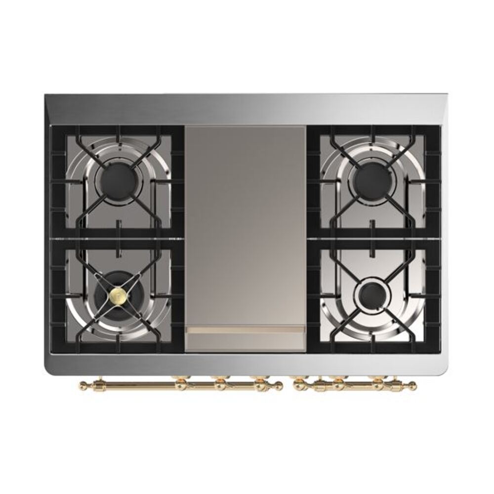 ILVE UMD10F Majestic II 40 inch Dual Fuel Range with 6 Burners, Griddle