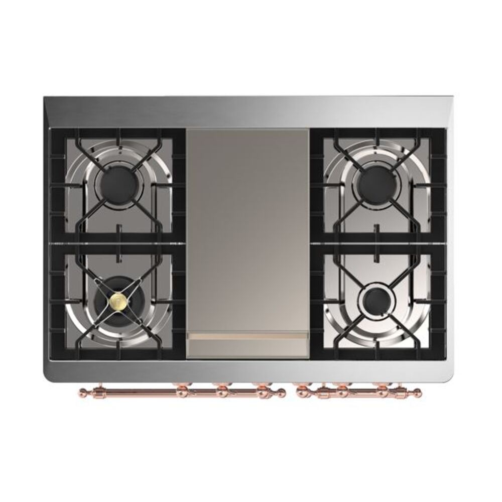 ILVE UMD10F Majestic II 40 inch Dual Fuel Range with 6 Burners, Griddle