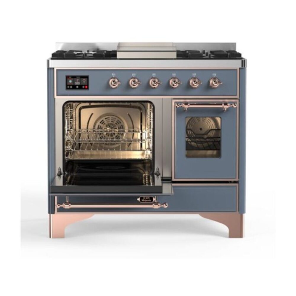 ILVE UMD10F Majestic II 40 inch Dual Fuel Range with 6 Burners, Griddle