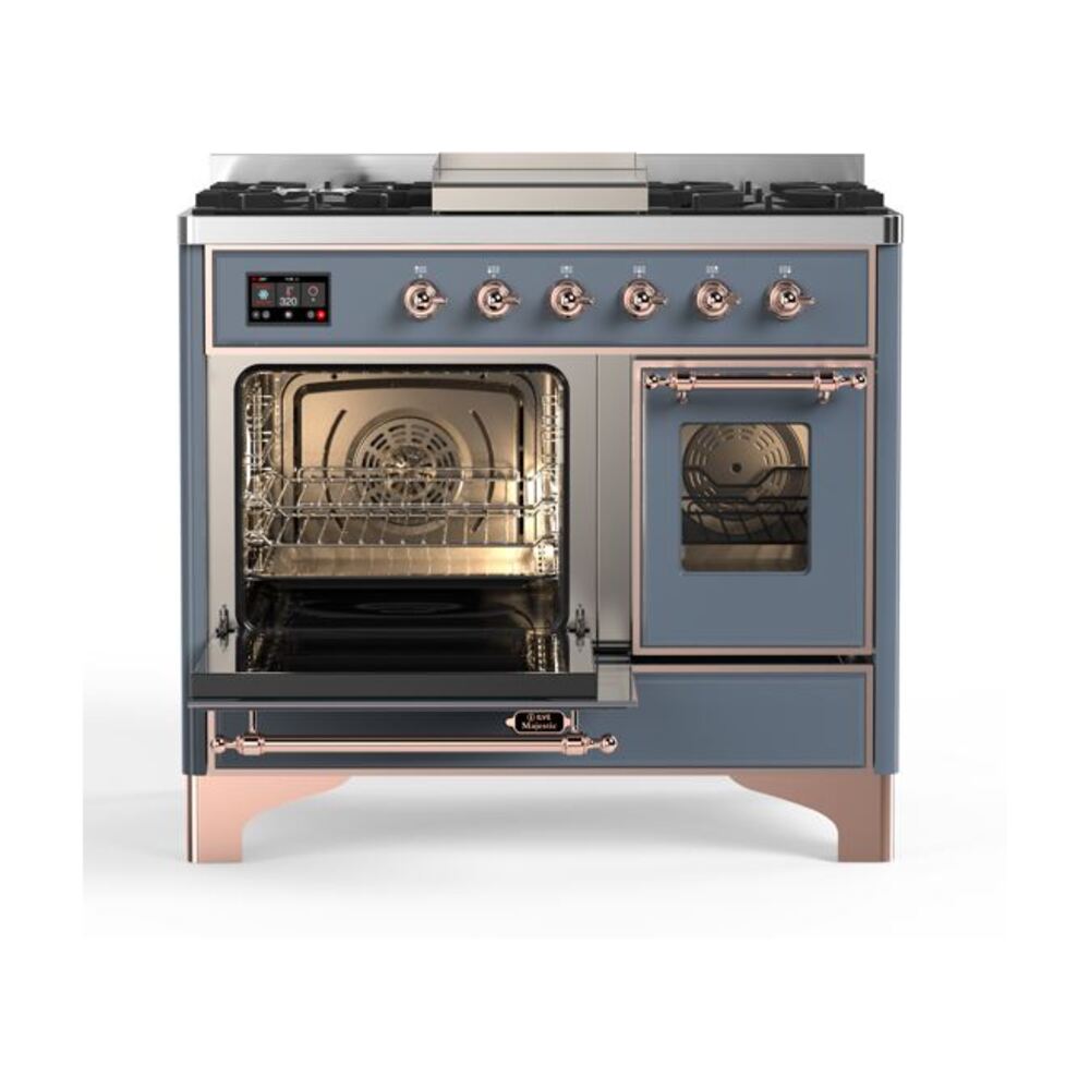 ILVE UMD10F Majestic II 40 inch Dual Fuel Range with 6 Burners, Griddle