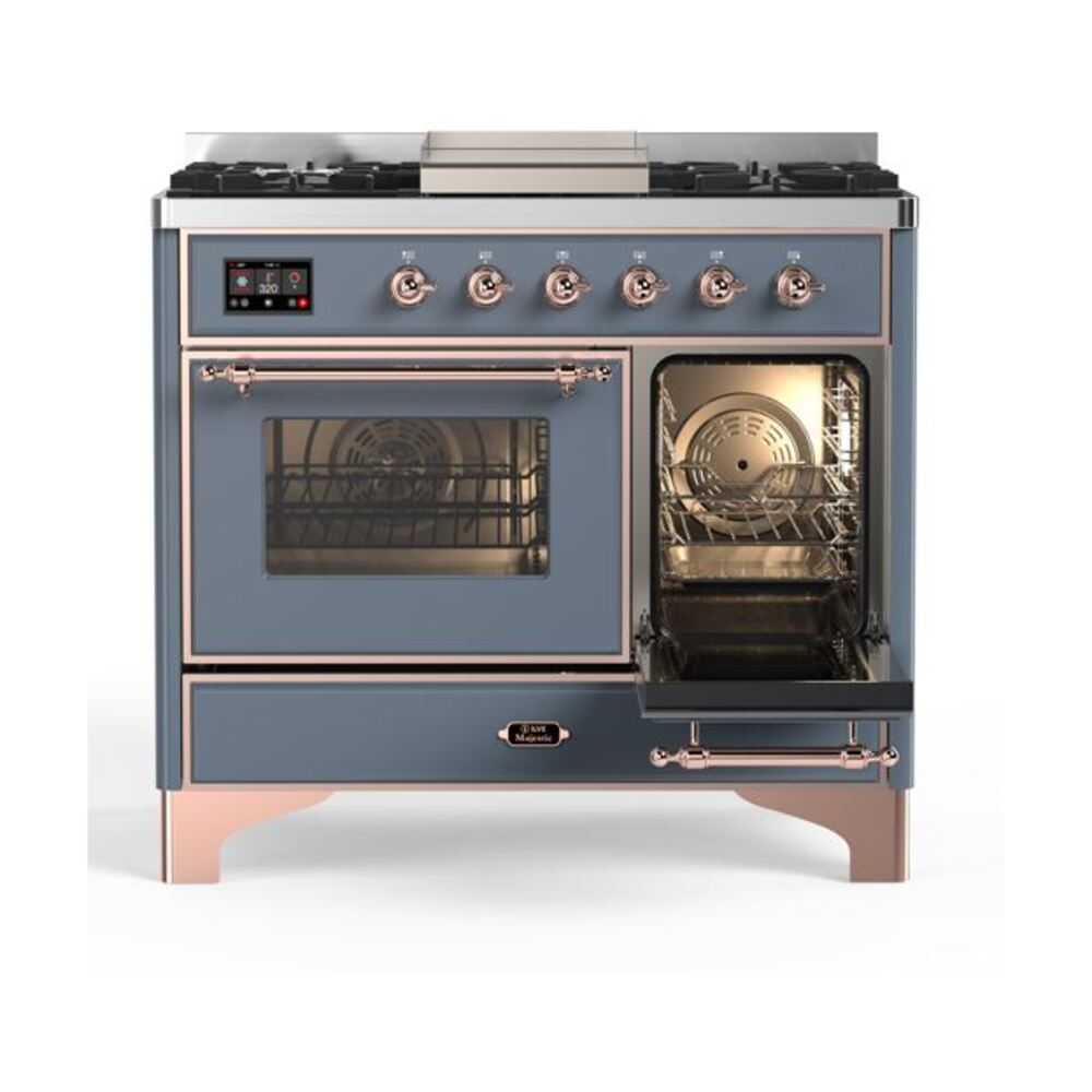 ILVE UMD10F Majestic II 40 inch Dual Fuel Range with 6 Burners, Griddle