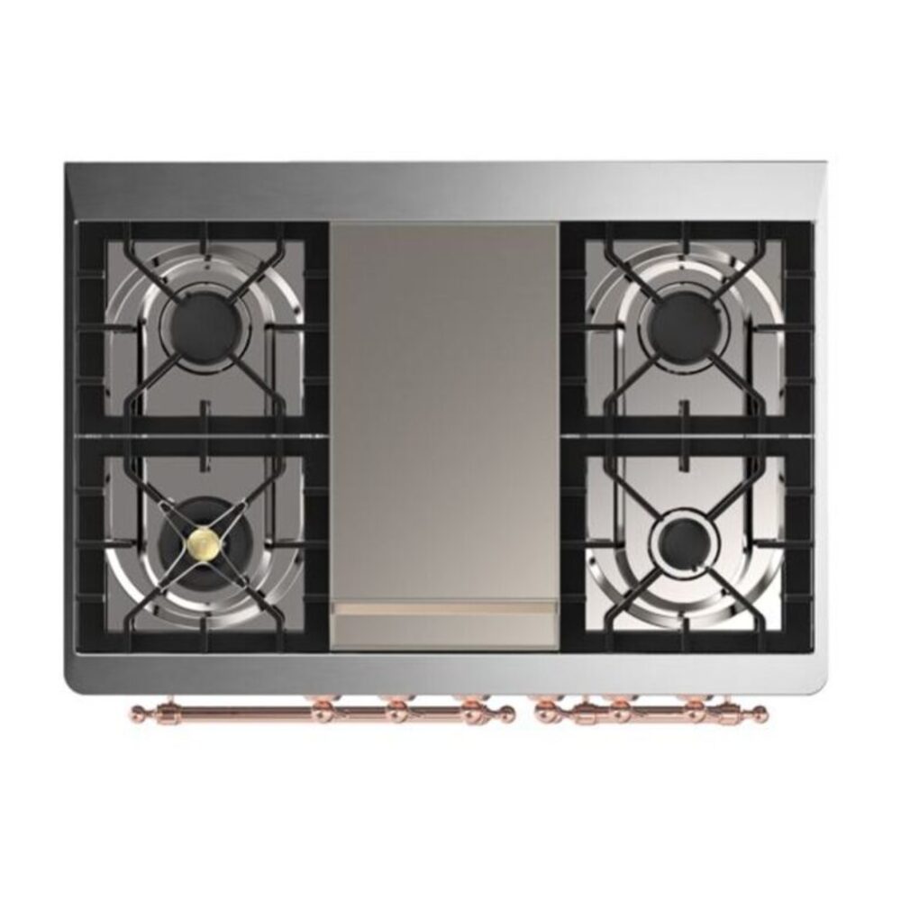 ILVE UMD10F Majestic II 40 inch Dual Fuel Range with 6 Burners, Griddle