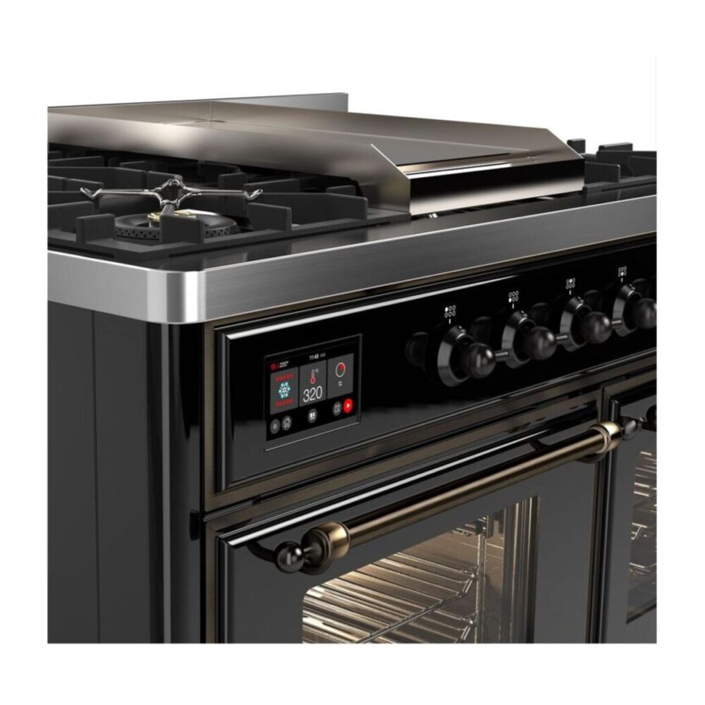 ILVE UMD10F Majestic II 40 inch Dual Fuel Range with 6 Burners, Griddle
