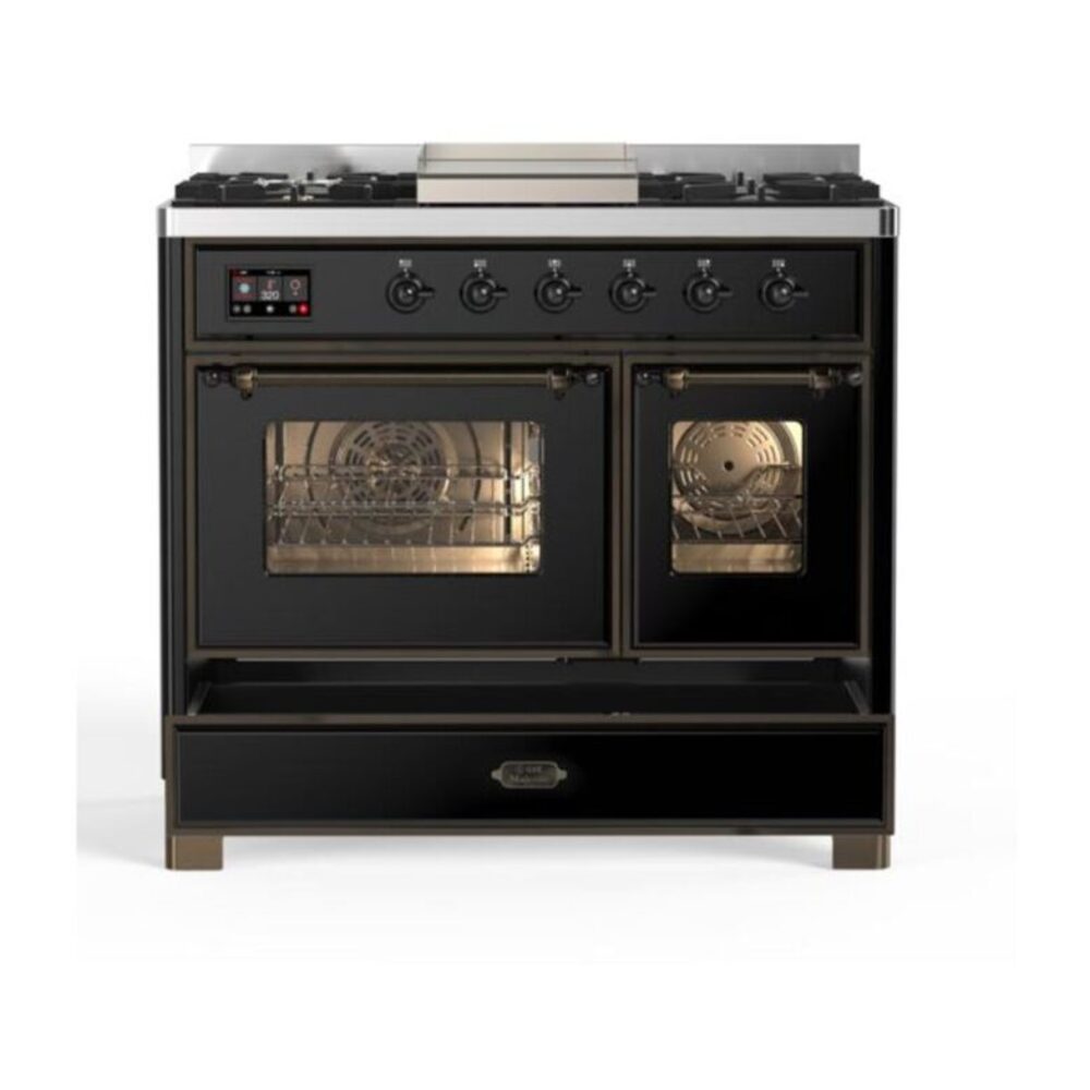 ILVE UMD10F Majestic II 40 inch Dual Fuel Range with 6 Burners, Griddle