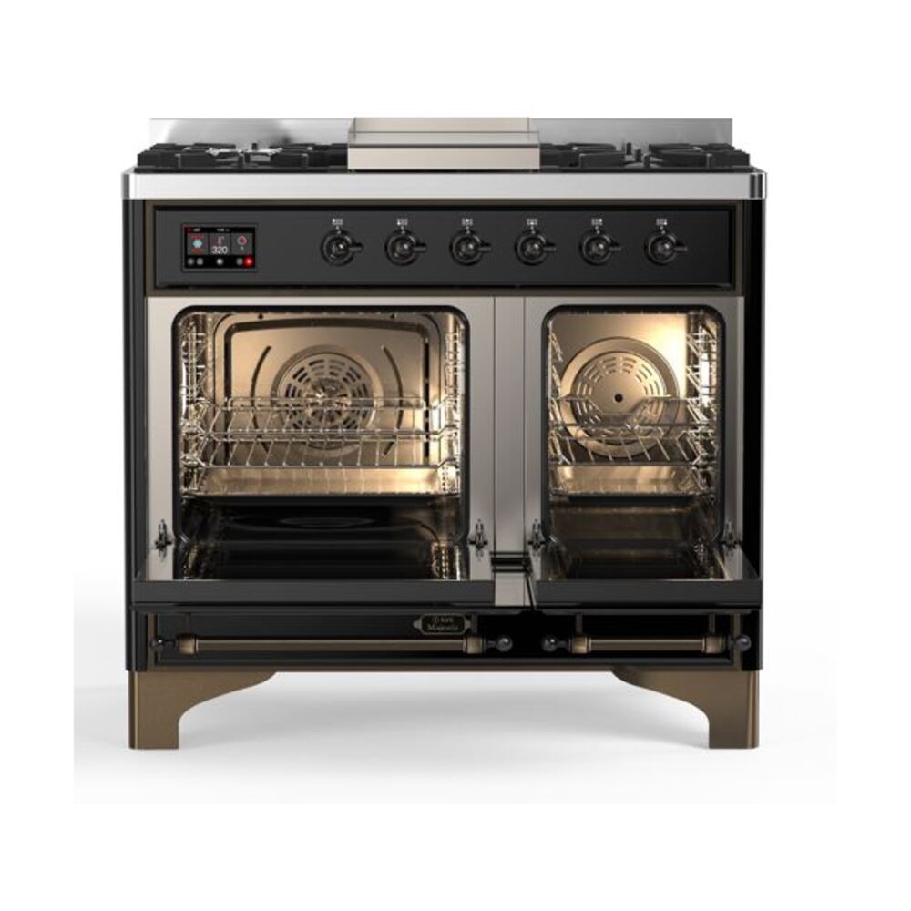 ILVE UMD10F Majestic II 40 inch Dual Fuel Range with 6 Burners, Griddle