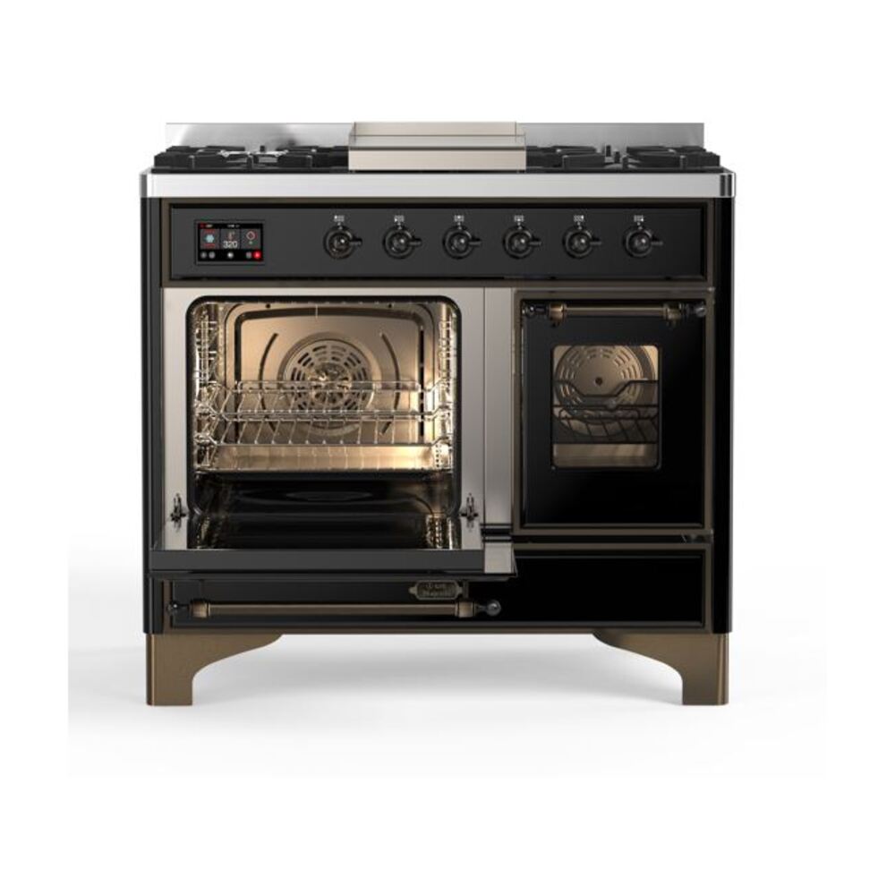 ILVE UMD10F Majestic II 40 inch Dual Fuel Range with 6 Burners, Griddle