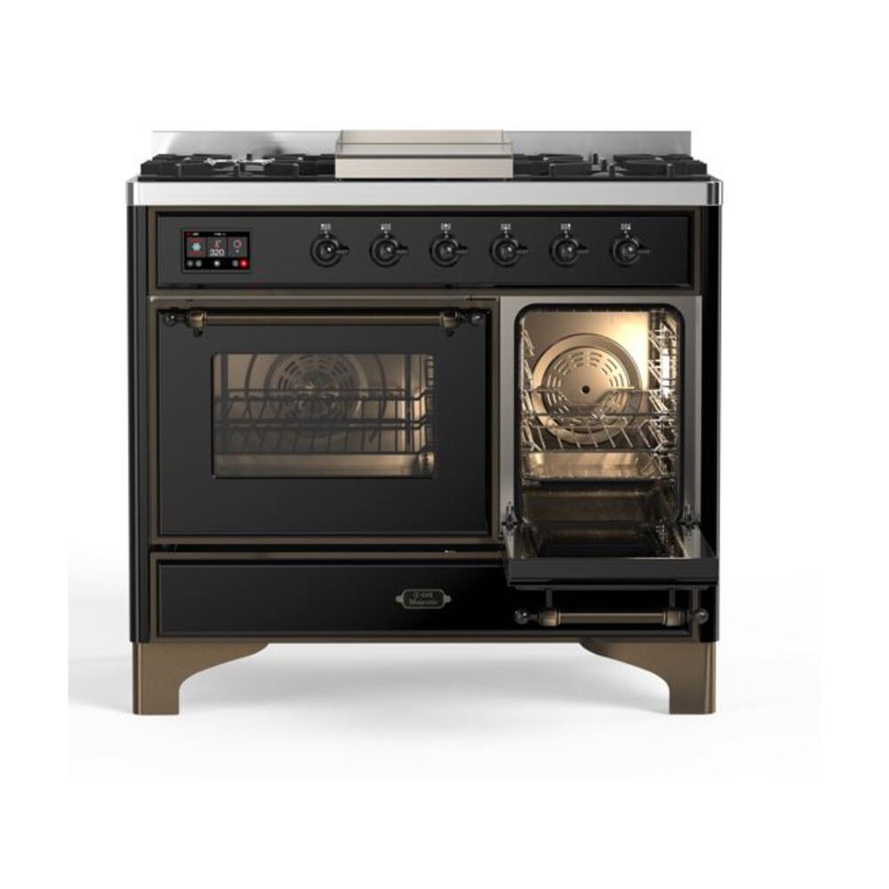 ILVE UMD10F Majestic II 40 inch Dual Fuel Range with 6 Burners, Griddle