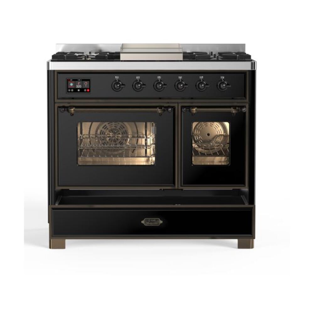 ILVE UMD10F Majestic II 40 inch Dual Fuel Range with 6 Burners, Griddle