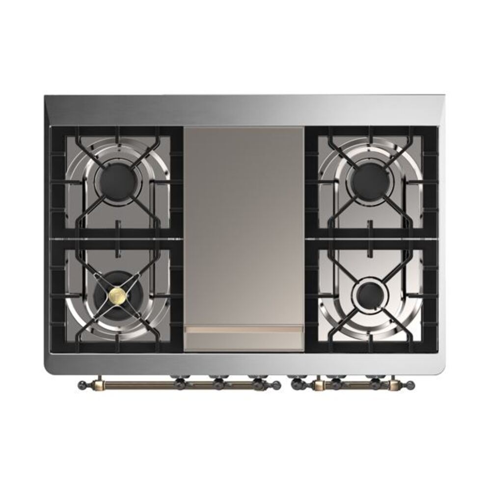 ILVE UMD10F Majestic II 40 inch Dual Fuel Range with 6 Burners, Griddle