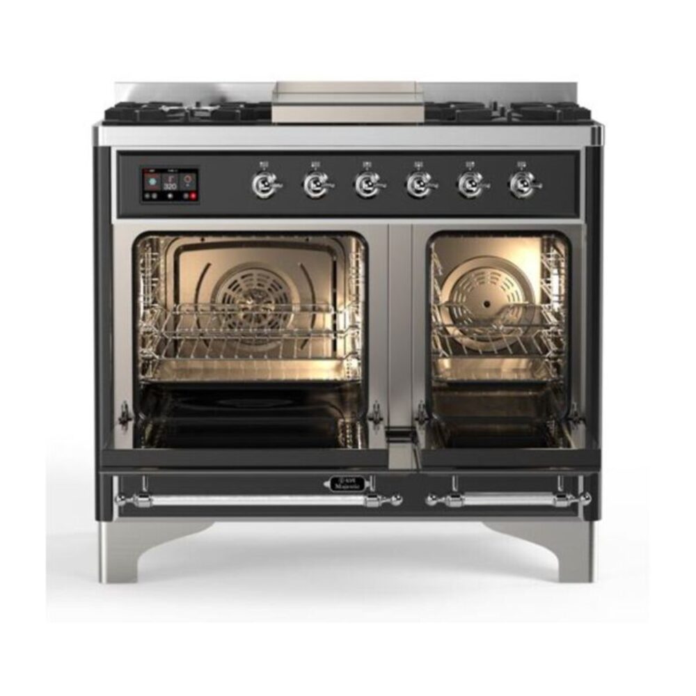 ILVE UMD10F Majestic II 40 inch Dual Fuel Range with 6 Burners, Griddle