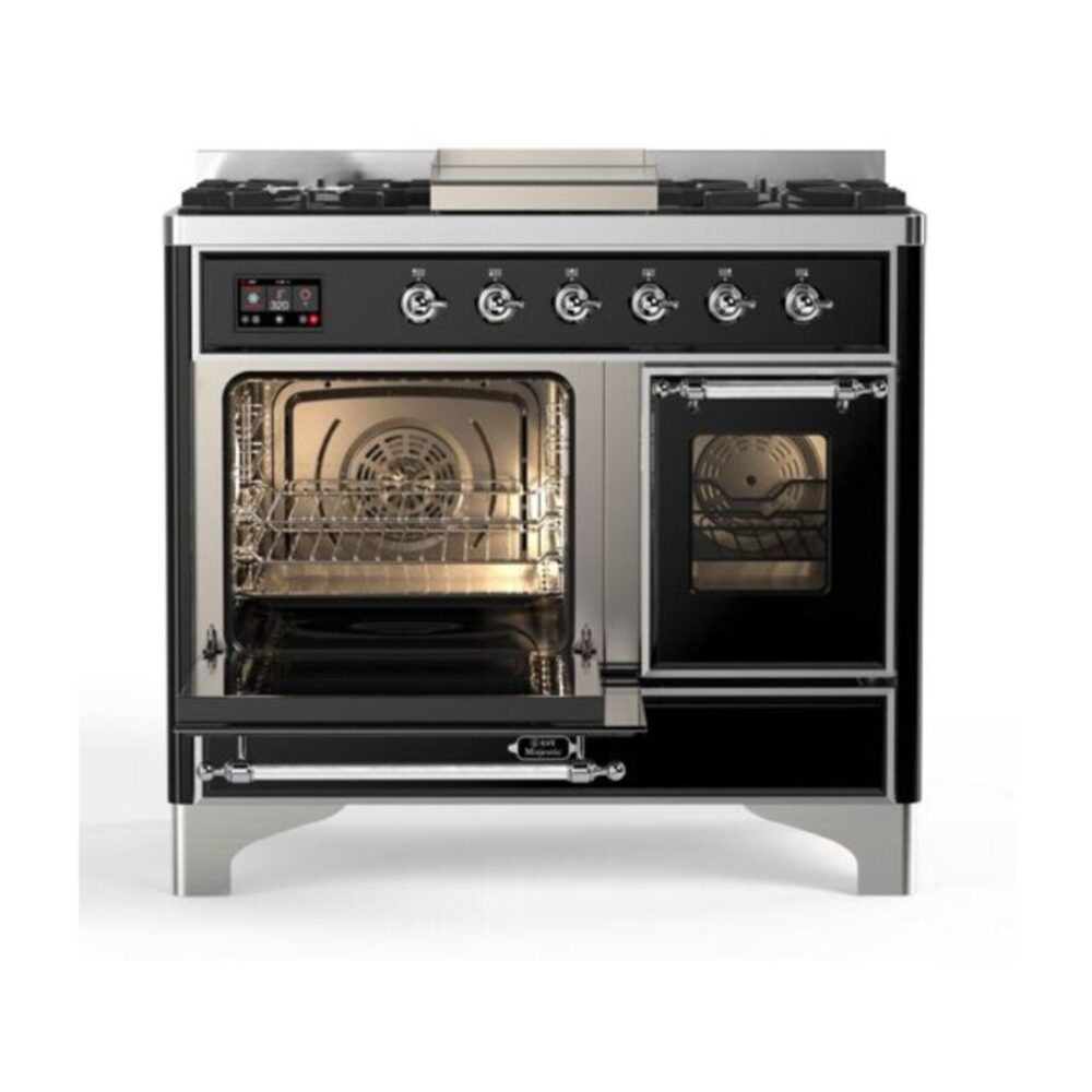ILVE UMD10F Majestic II 40 inch Dual Fuel Range with 6 Burners, Griddle