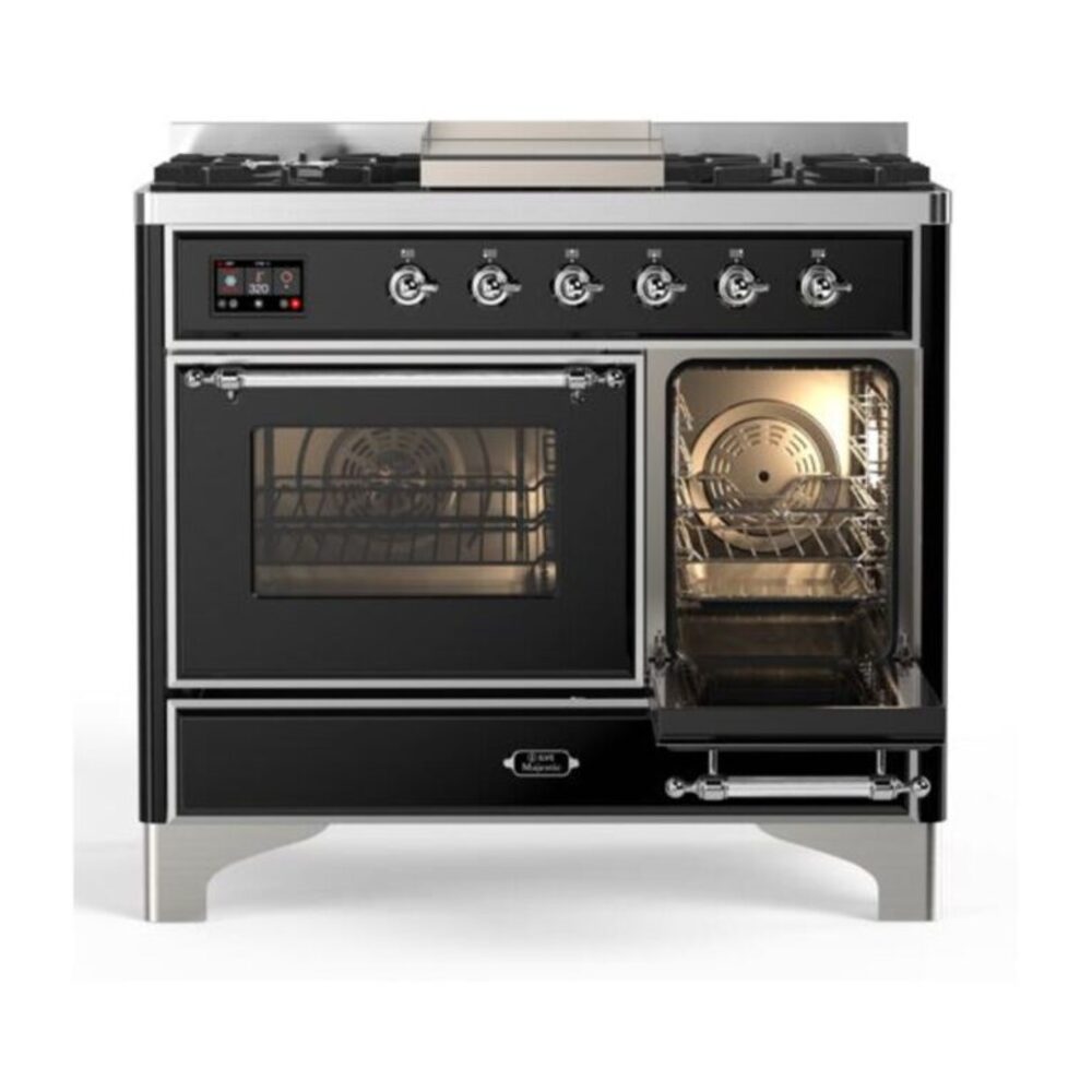 ILVE UMD10F Majestic II 40 inch Dual Fuel Range with 6 Burners, Griddle