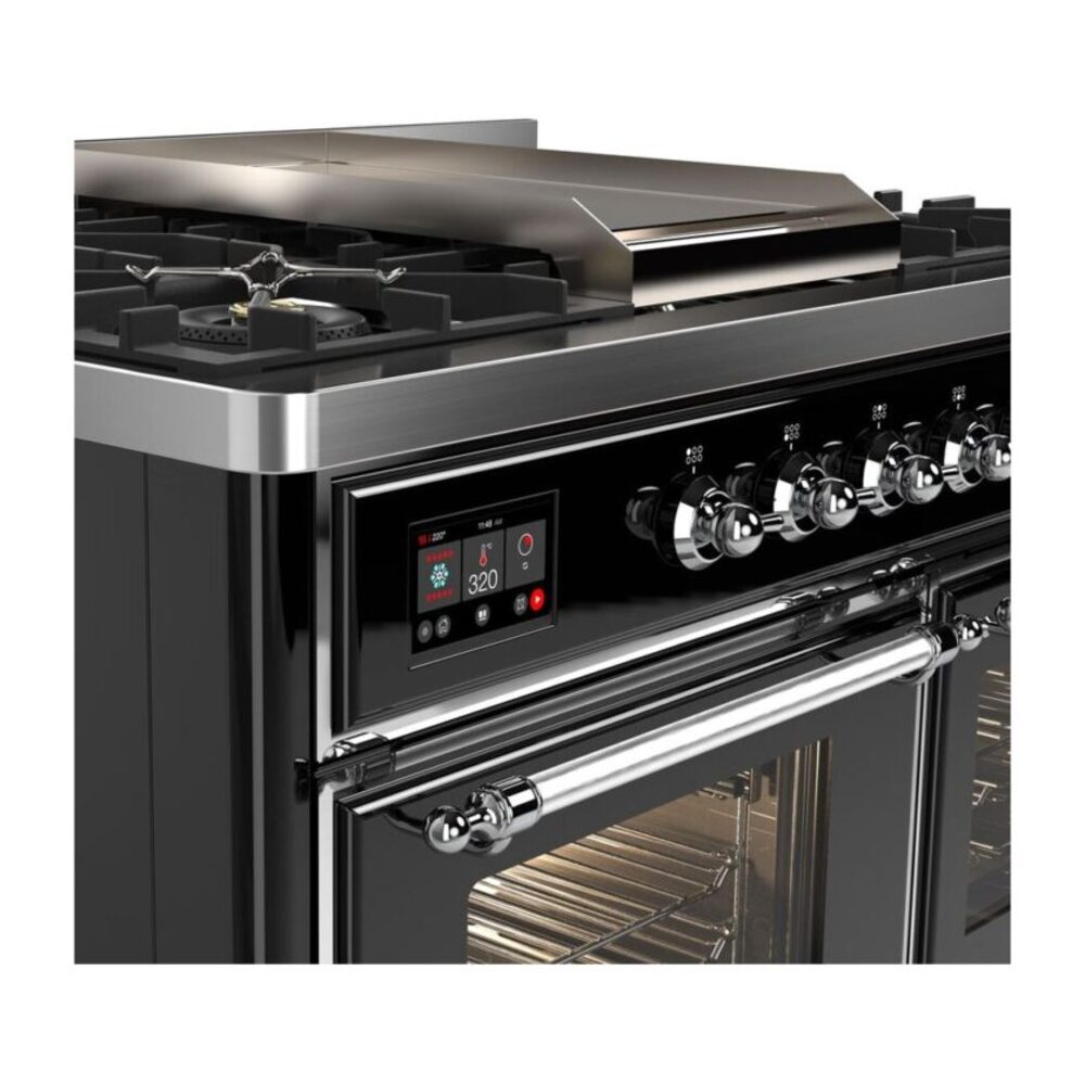 ILVE UMD10F Majestic II 40 inch Dual Fuel Range with 6 Burners, Griddle