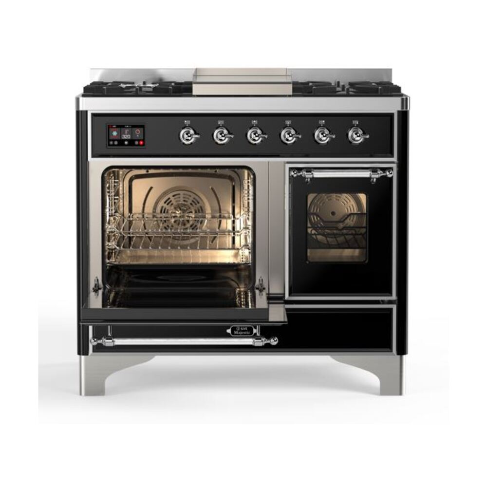 ILVE UMD10F Majestic II 40 inch Dual Fuel Range with 6 Burners, Griddle