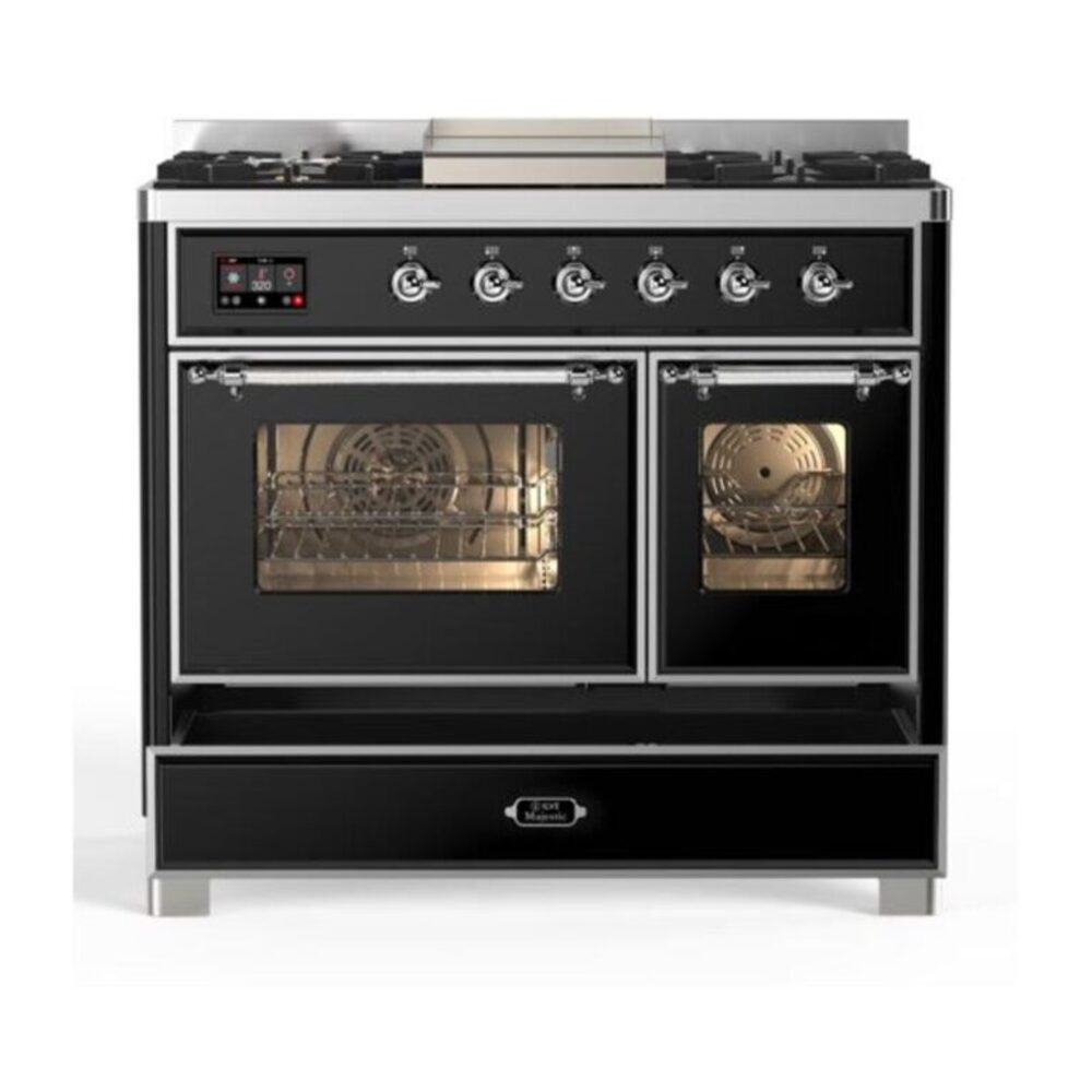ILVE UMD10F Majestic II 40 inch Dual Fuel Range with 6 Burners, Griddle