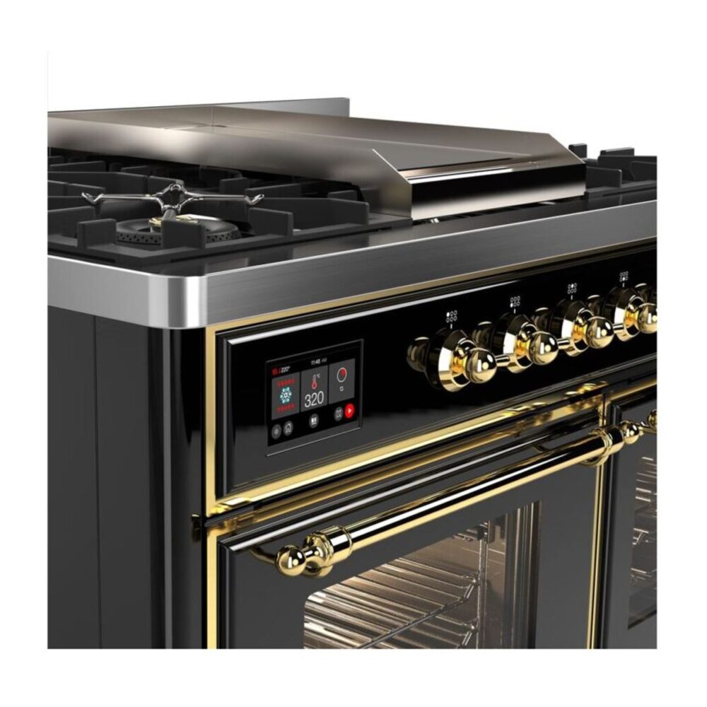 ILVE UMD10F Majestic II 40 inch Dual Fuel Range with 6 Burners, Griddle