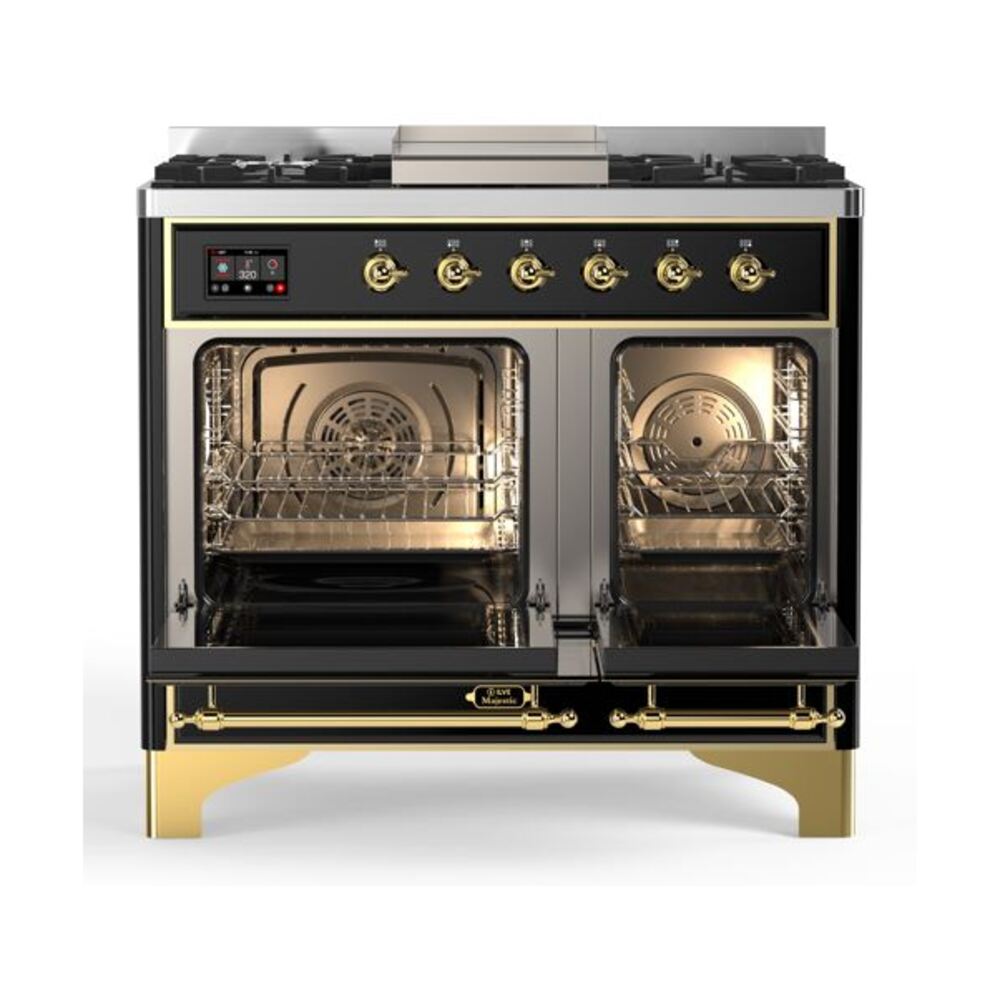 ILVE UMD10F Majestic II 40 inch Dual Fuel Range with 6 Burners, Griddle