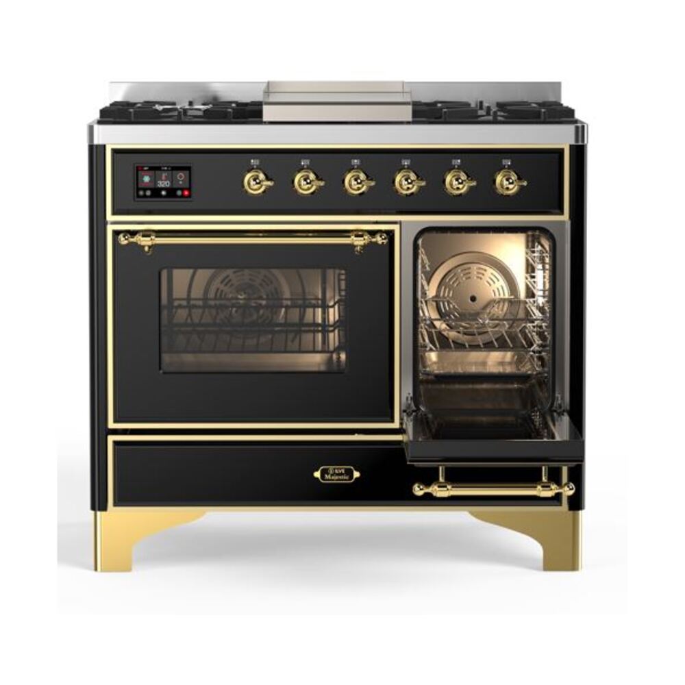 ILVE UMD10F Majestic II 40 inch Dual Fuel Range with 6 Burners, Griddle