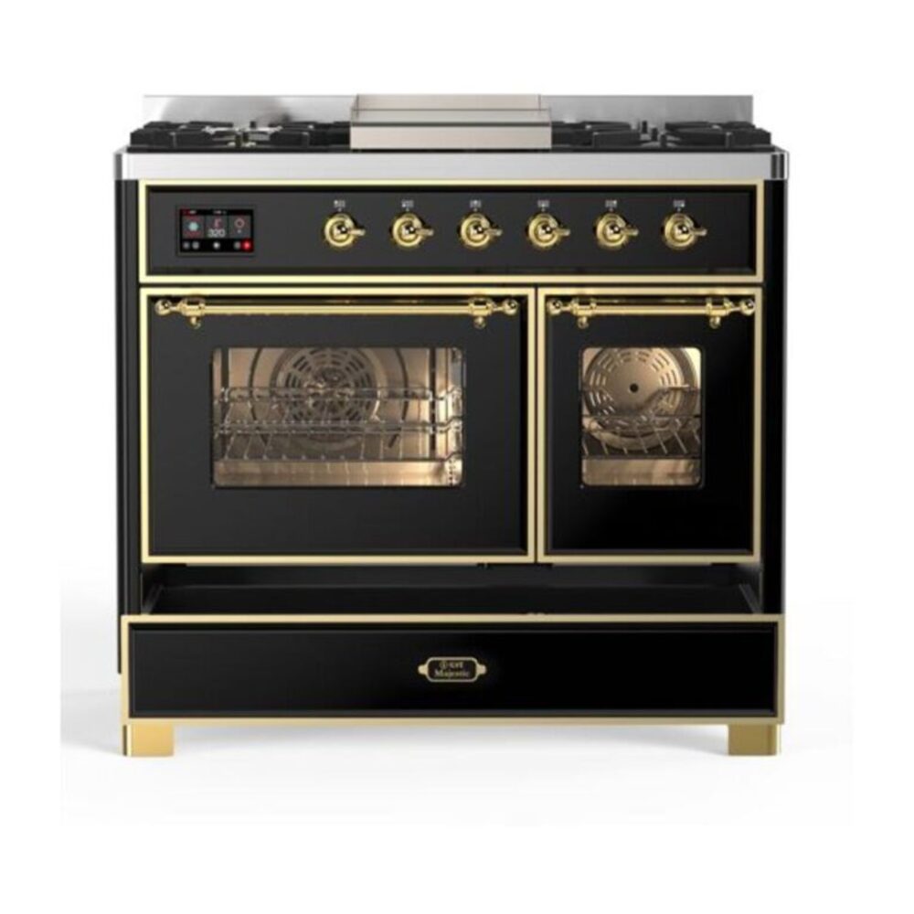 ILVE UMD10F Majestic II 40 inch Dual Fuel Range with 6 Burners, Griddle