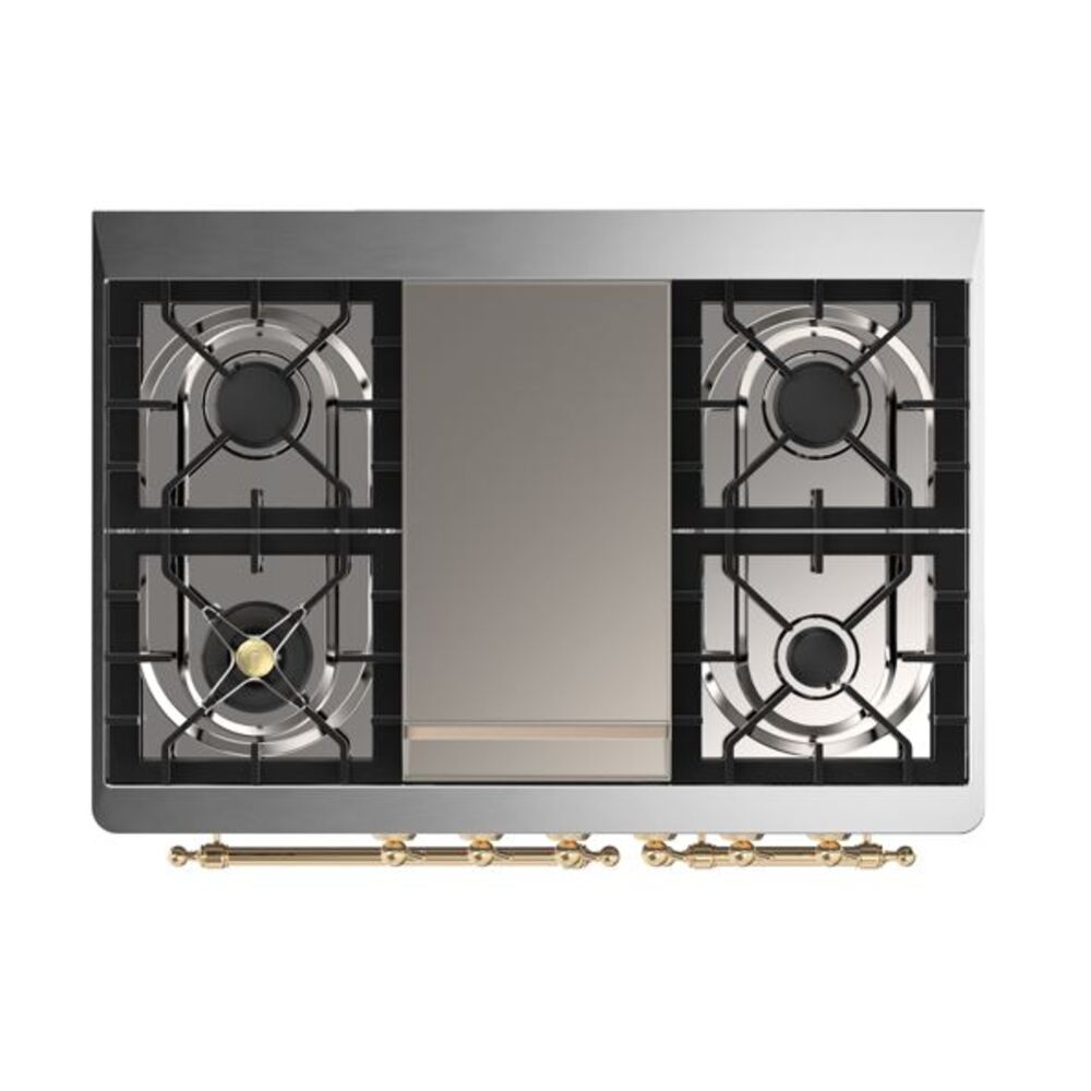 ILVE UMD10F Majestic II 40 inch Dual Fuel Range with 6 Burners, Griddle