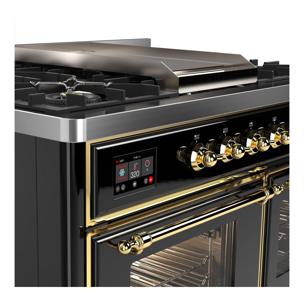 ILVE UMD10F Majestic II 40 inch Dual Fuel Range with 6 Burners, Griddle