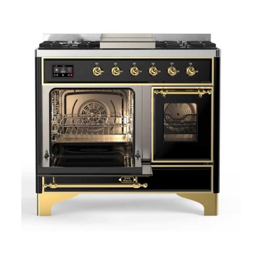 ILVE UMD10F Majestic II 40 inch Dual Fuel Range with 6 Burners, Griddle