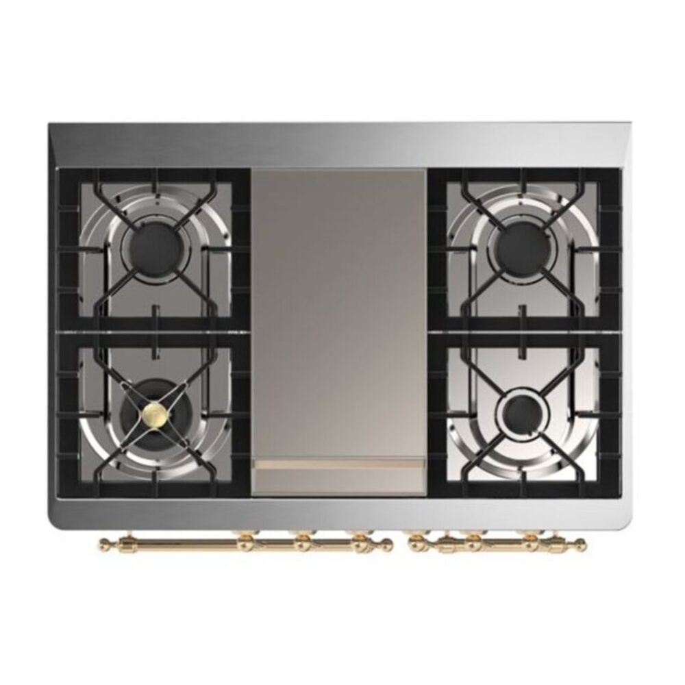 ILVE UMD10F Majestic II 40 inch Dual Fuel Range with 6 Burners, Griddle