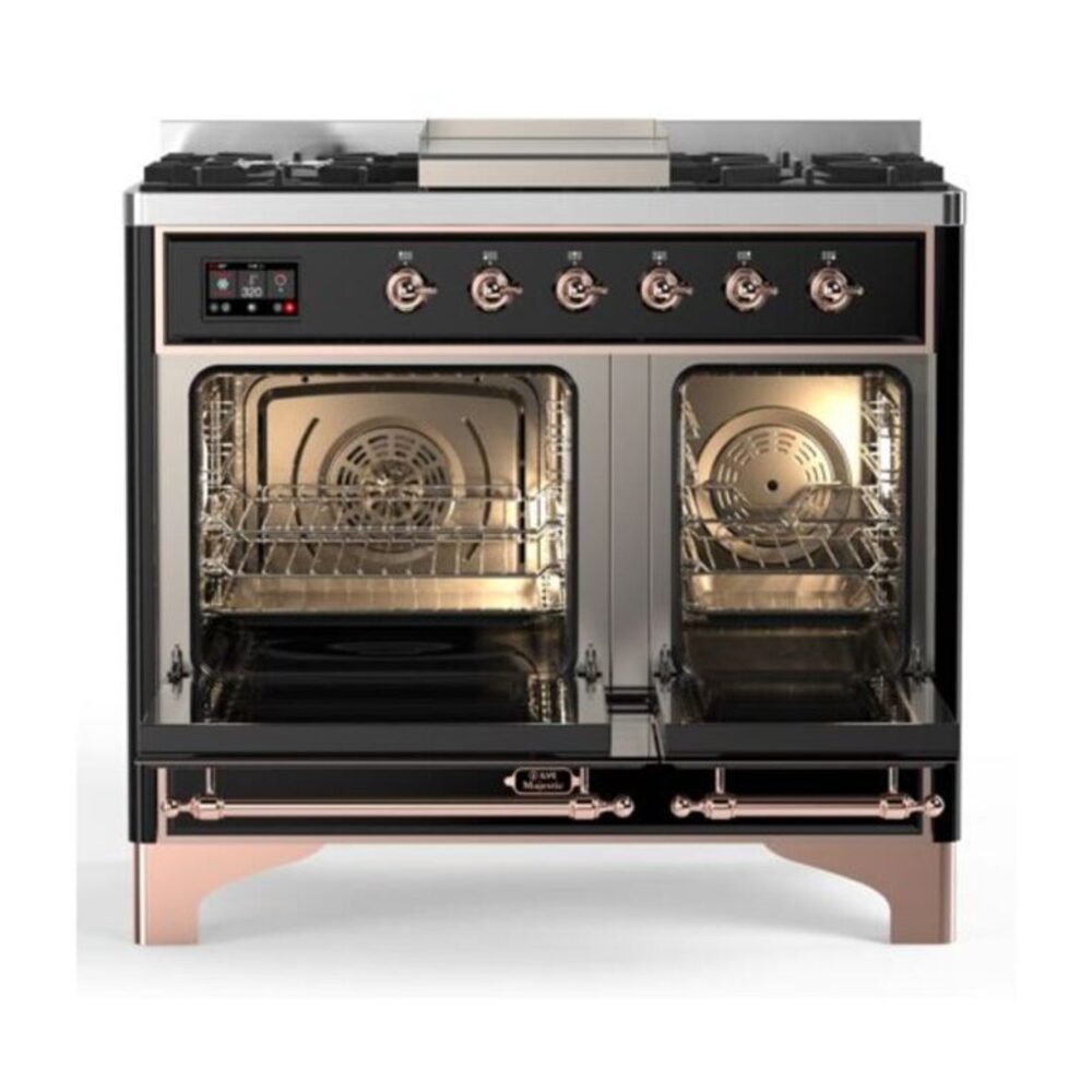 ILVE UMD10F Majestic II 40 inch Dual Fuel Range with 6 Burners, Griddle