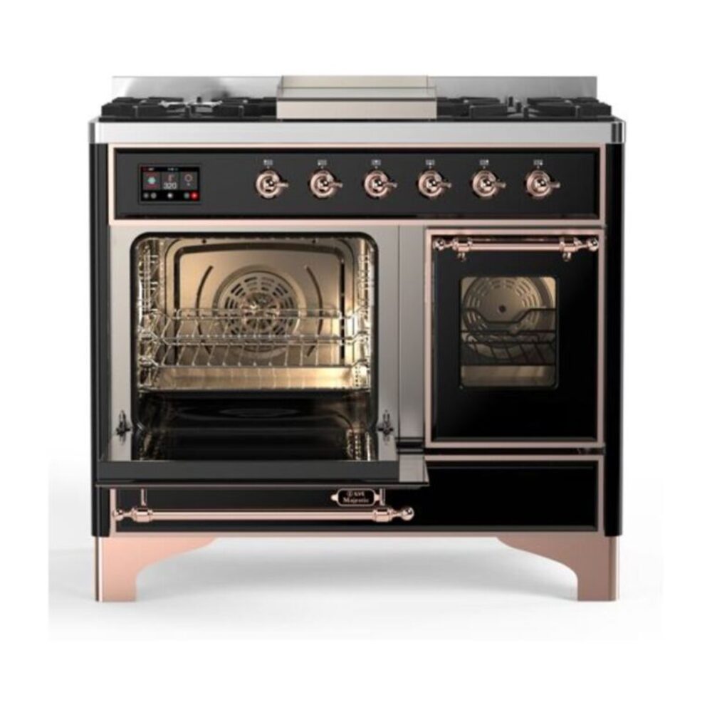 ILVE UMD10F Majestic II 40 inch Dual Fuel Range with 6 Burners, Griddle