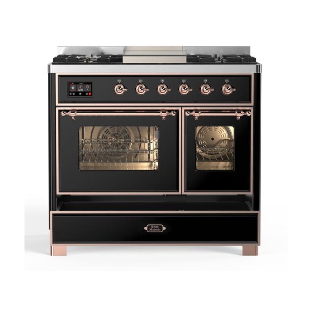 ILVE UMD10F Majestic II 40 inch Dual Fuel Range with 6 Burners, Griddle