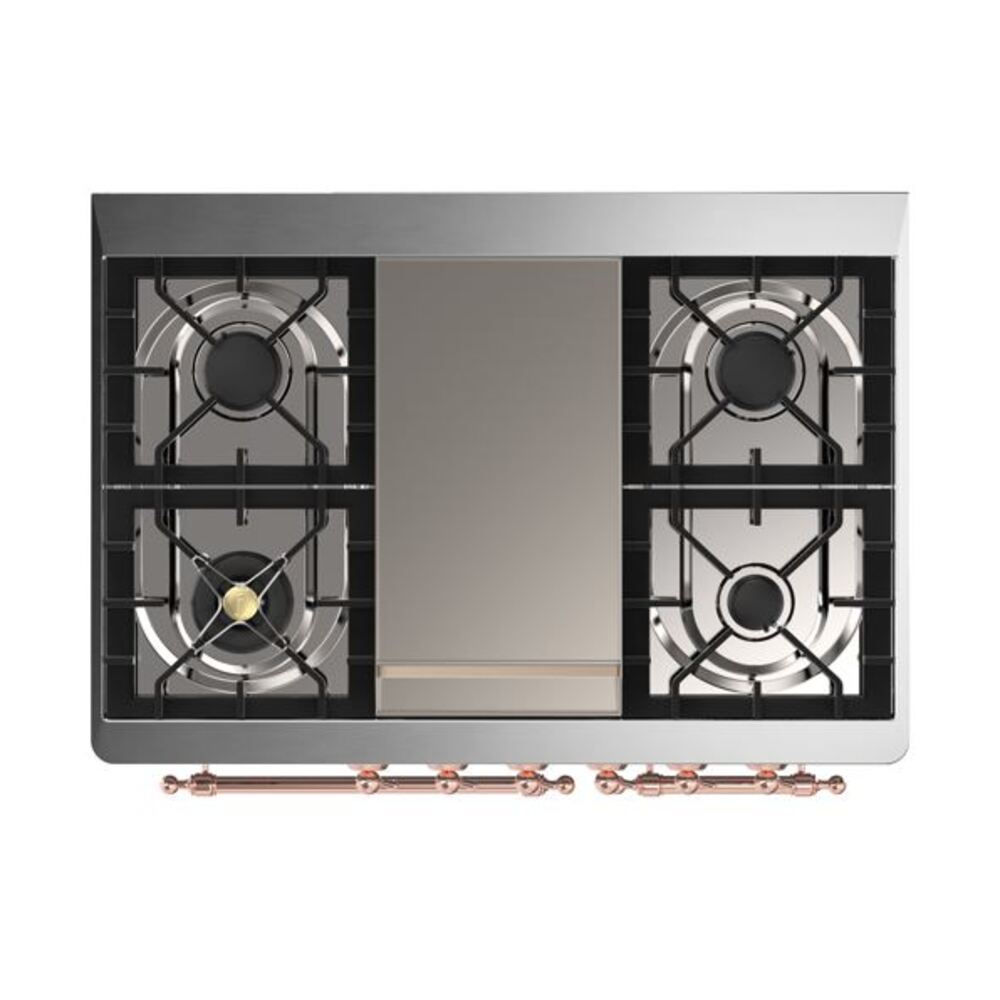 ILVE UMD10F Majestic II 40 inch Dual Fuel Range with 6 Burners, Griddle