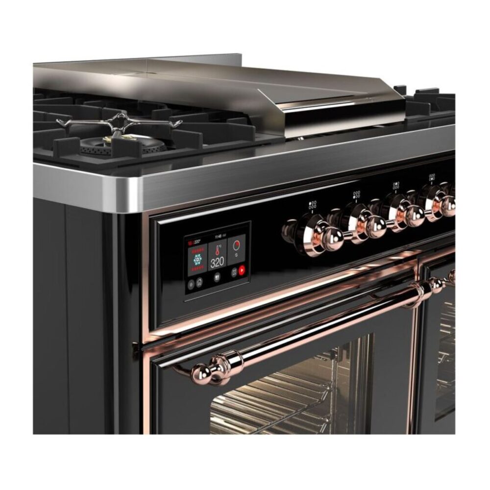 ILVE UMD10F Majestic II 40 inch Dual Fuel Range with 6 Burners, Griddle