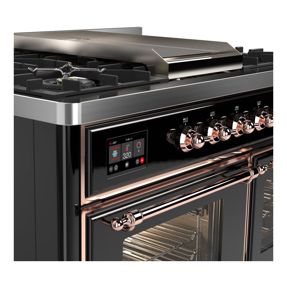 ILVE UMD10F Majestic II 40 inch Dual Fuel Range with 6 Burners, Griddle
