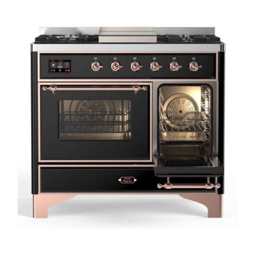 ILVE UMD10F Majestic II 40 inch Dual Fuel Range with 6 Burners, Griddle