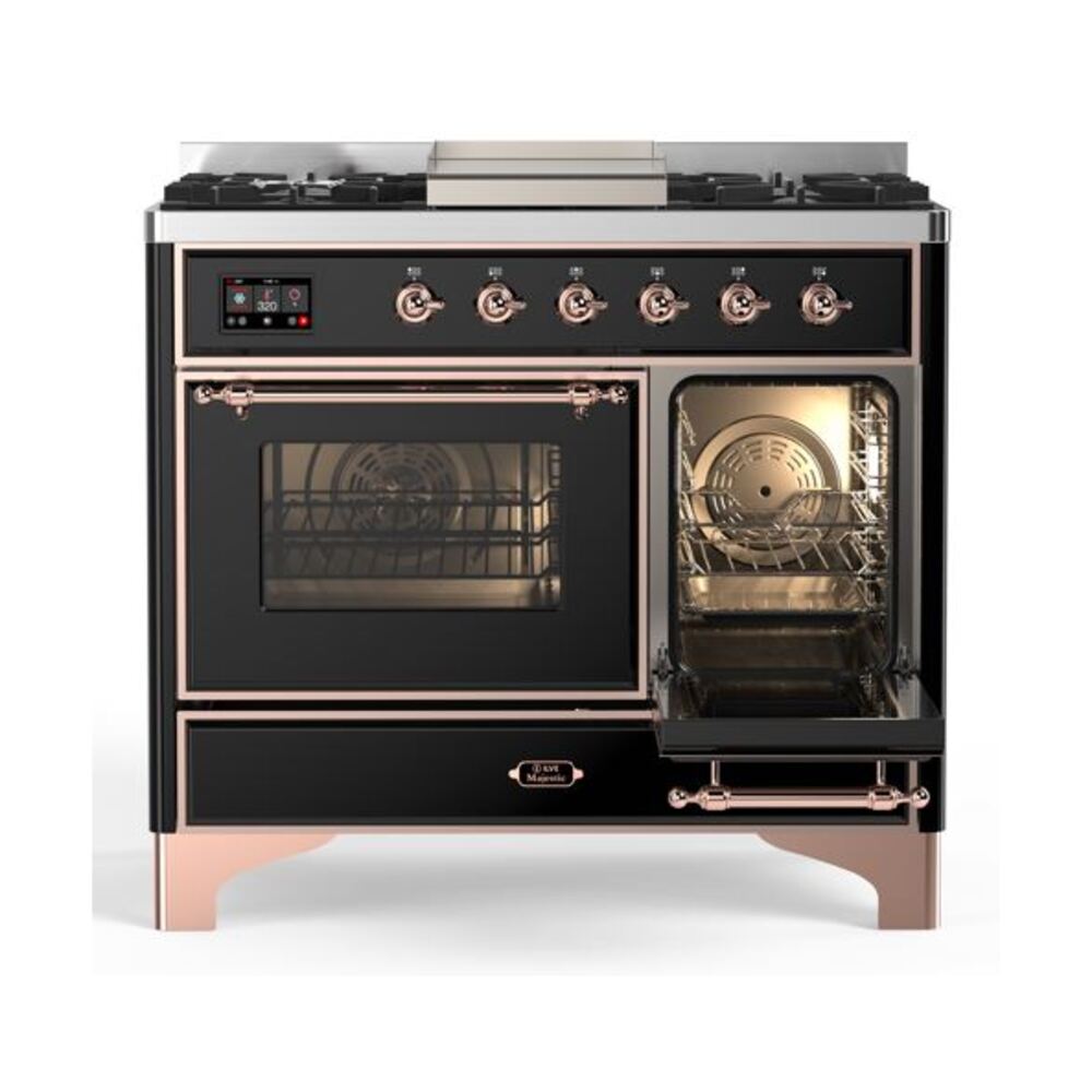 ILVE UMD10F Majestic II 40 inch Dual Fuel Range with 6 Burners, Griddle