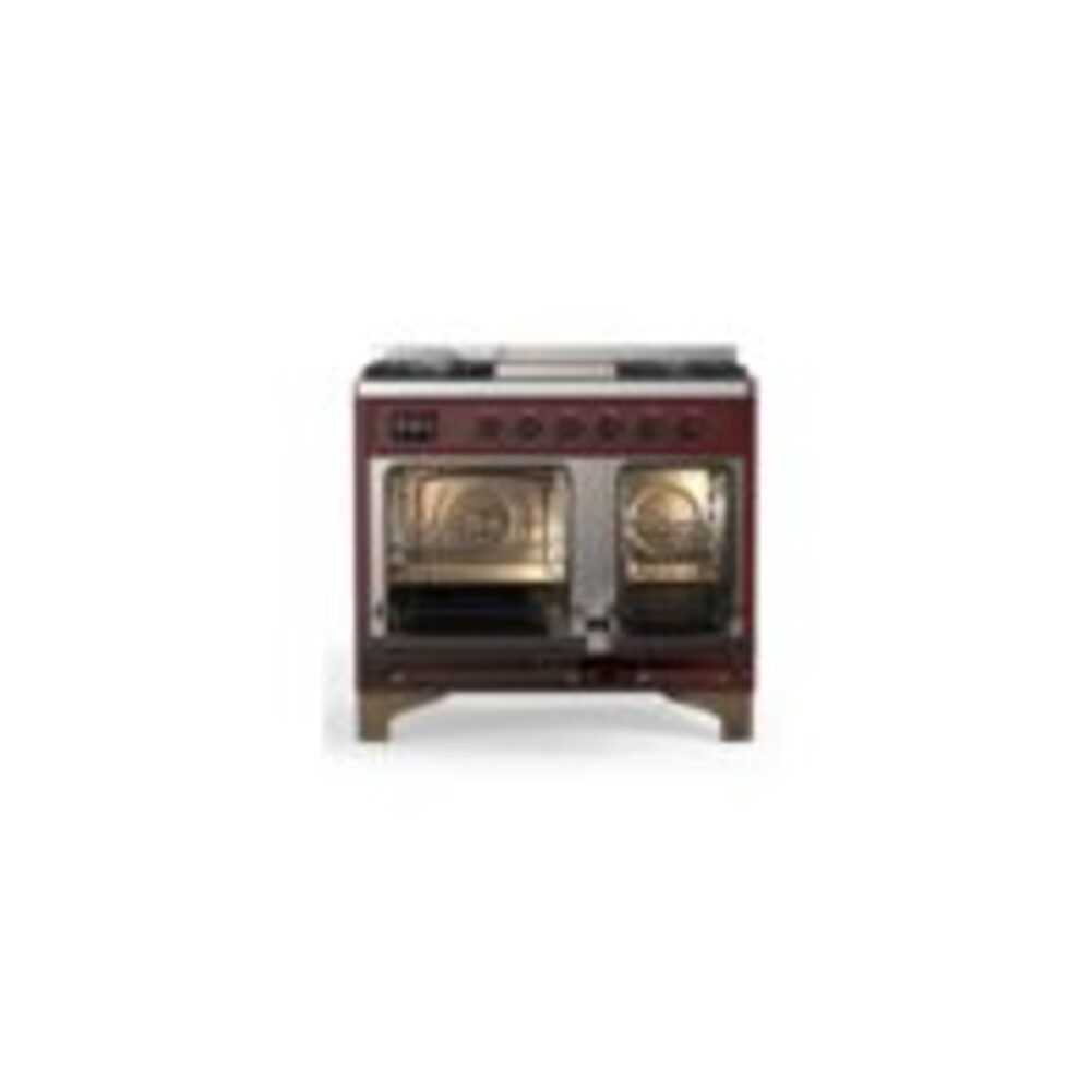 ILVE UMD10F Majestic II 40 inch Dual Fuel Range with 6 Burners, Griddle