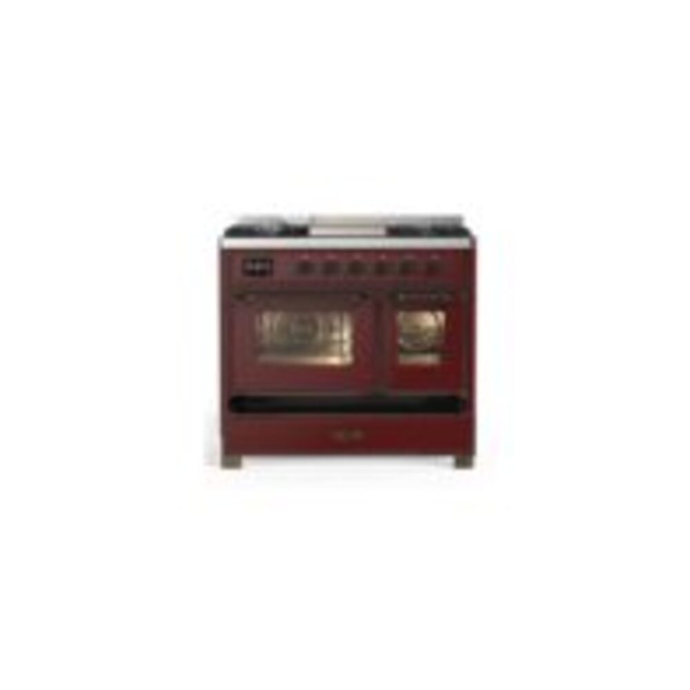 ILVE UMD10F Majestic II 40 inch Dual Fuel Range with 6 Burners, Griddle