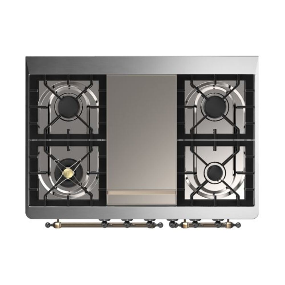 ILVE UMD10F Majestic II 40 inch Dual Fuel Range with 6 Burners, Griddle