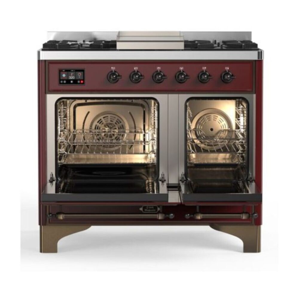 ILVE UMD10F Majestic II 40 inch Dual Fuel Range with 6 Burners, Griddle