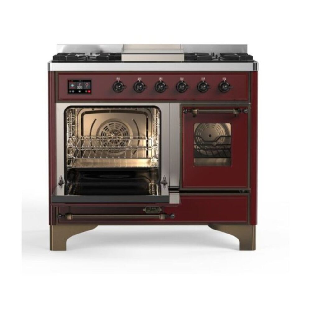 ILVE UMD10F Majestic II 40 inch Dual Fuel Range with 6 Burners, Griddle