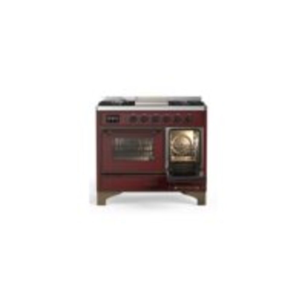 ILVE UMD10F Majestic II 40 inch Dual Fuel Range with 6 Burners, Griddle