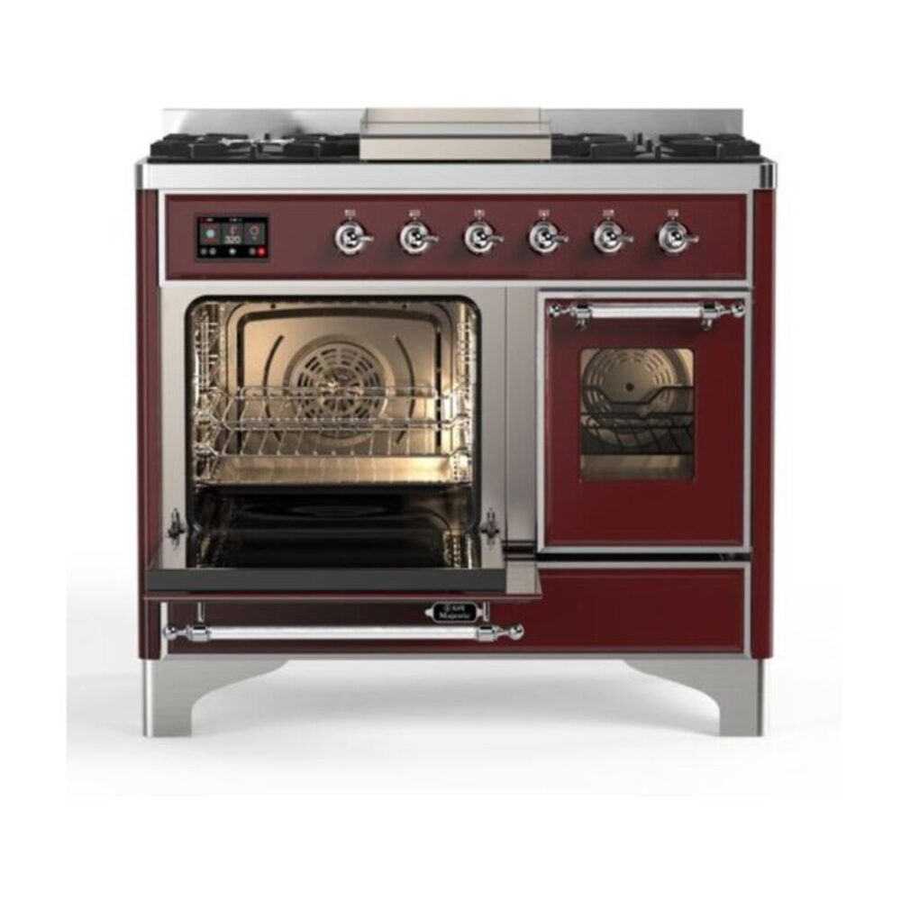 ILVE UMD10F Majestic II 40 inch Dual Fuel Range with 6 Burners, Griddle