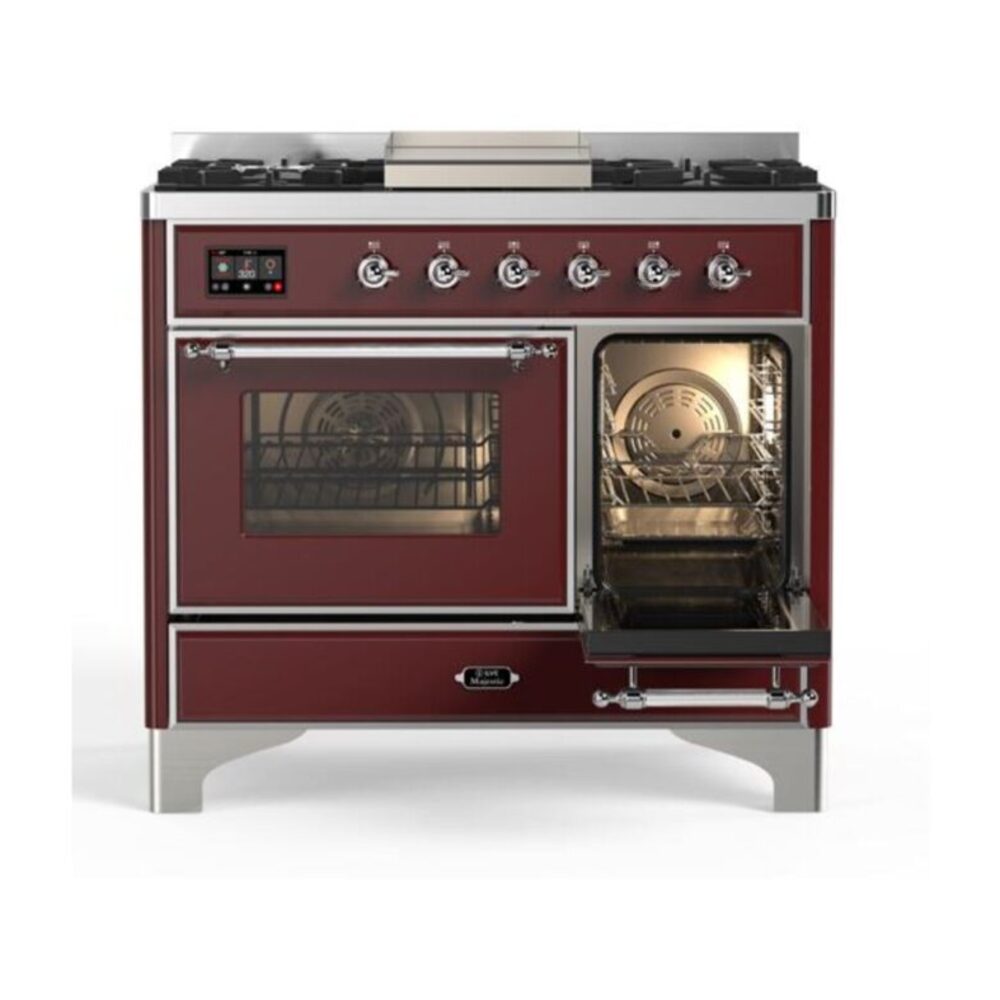 ILVE UMD10F Majestic II 40 inch Dual Fuel Range with 6 Burners, Griddle