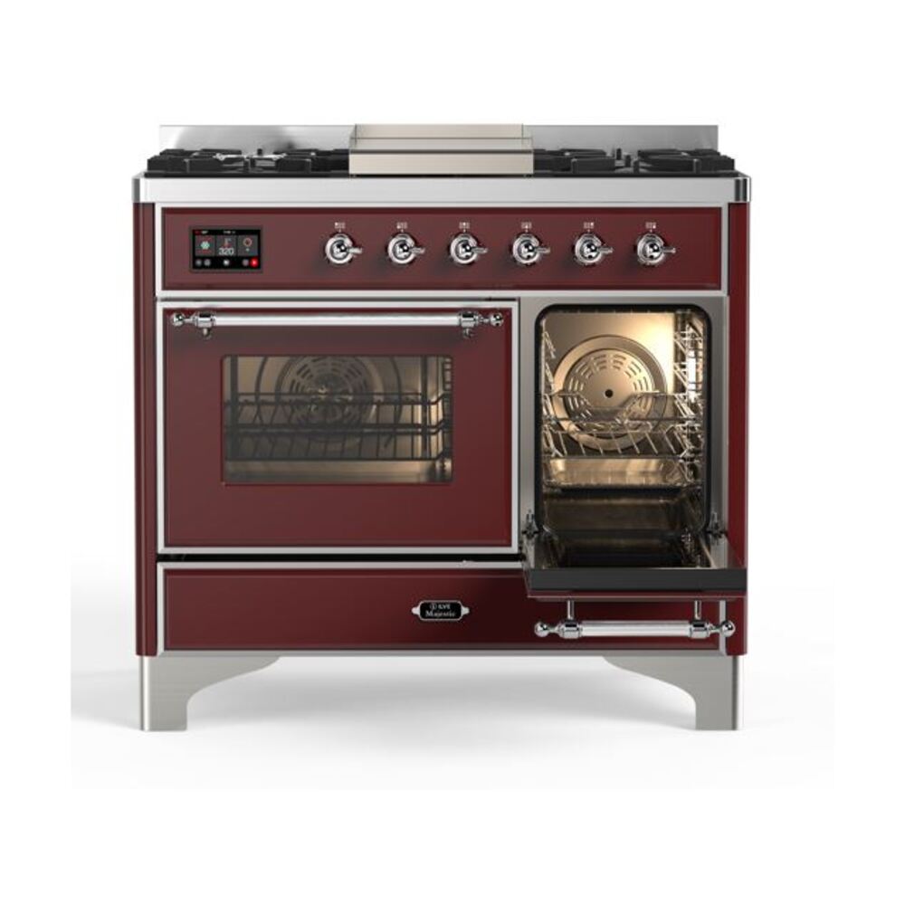 ILVE UMD10F Majestic II 40 inch Dual Fuel Range with 6 Burners, Griddle