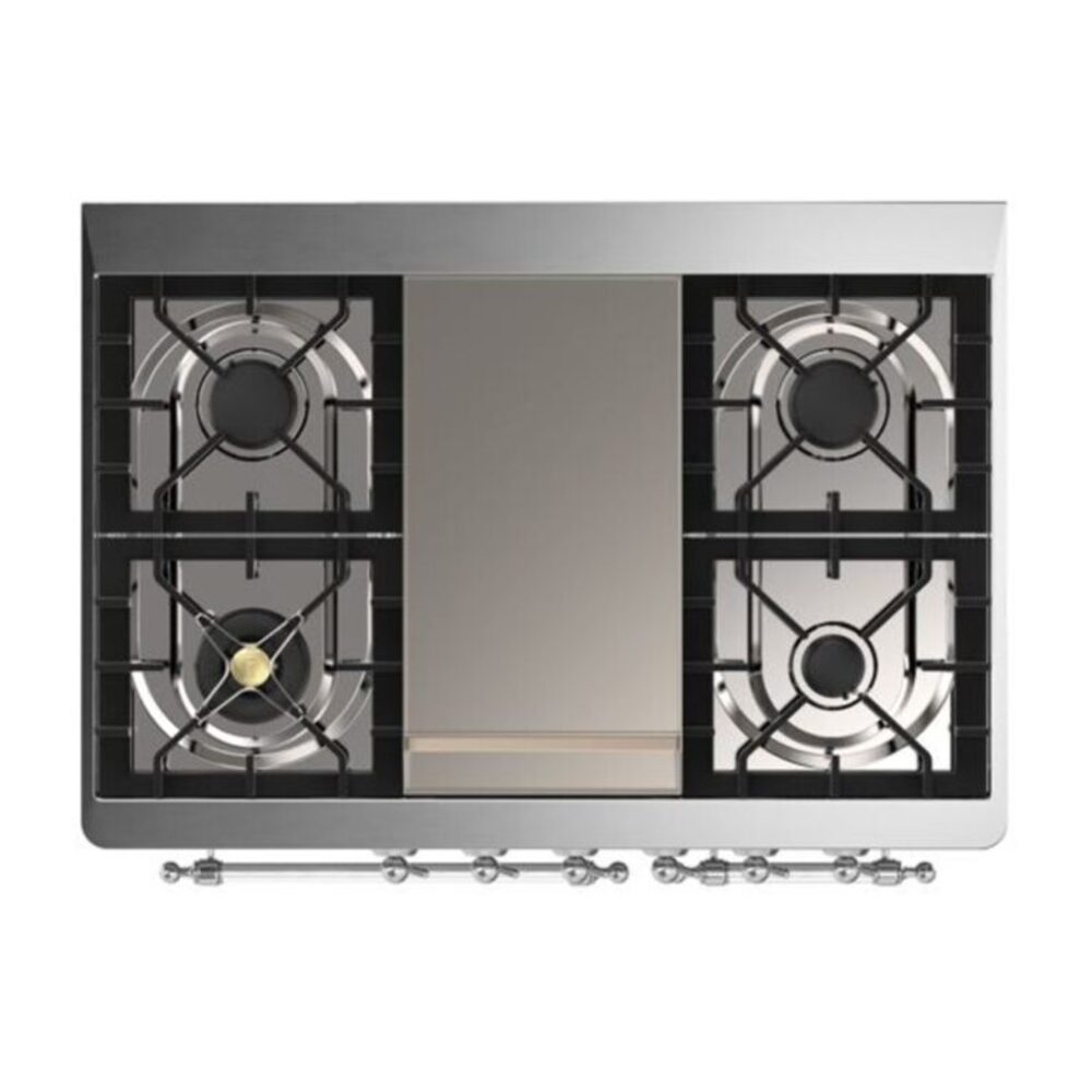 ILVE UMD10F Majestic II 40 inch Dual Fuel Range with 6 Burners, Griddle